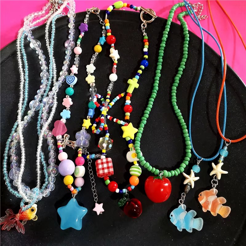Women'S Emo Accessories - Nette Sommer Y2K Herz Obst Tomaten