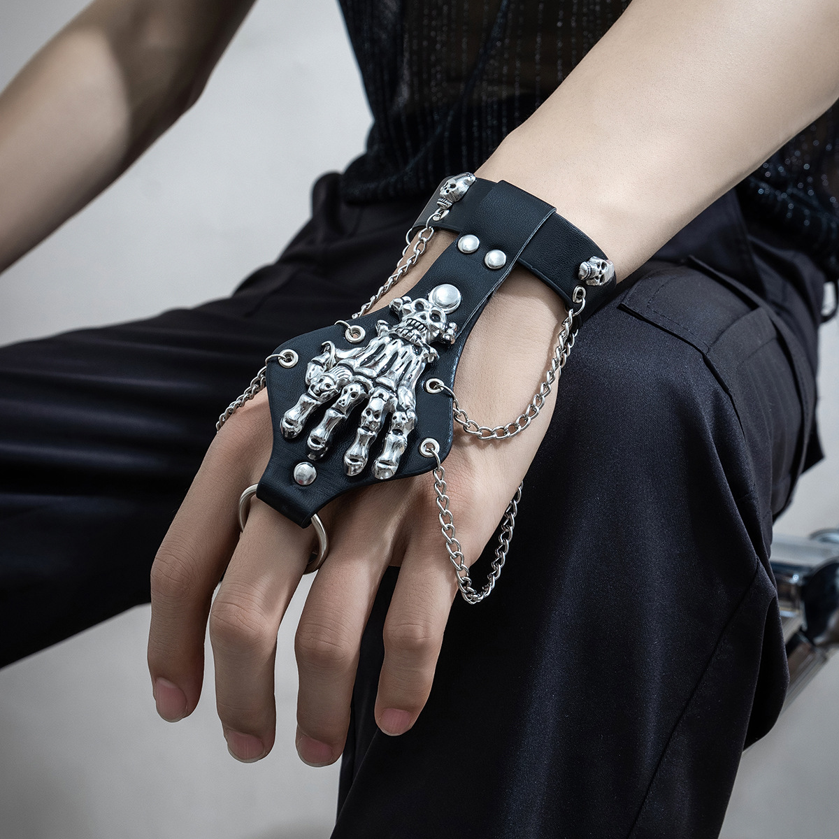 Women'S Emo Accessories - 2024 neue Emo Punk Gothic Schädel