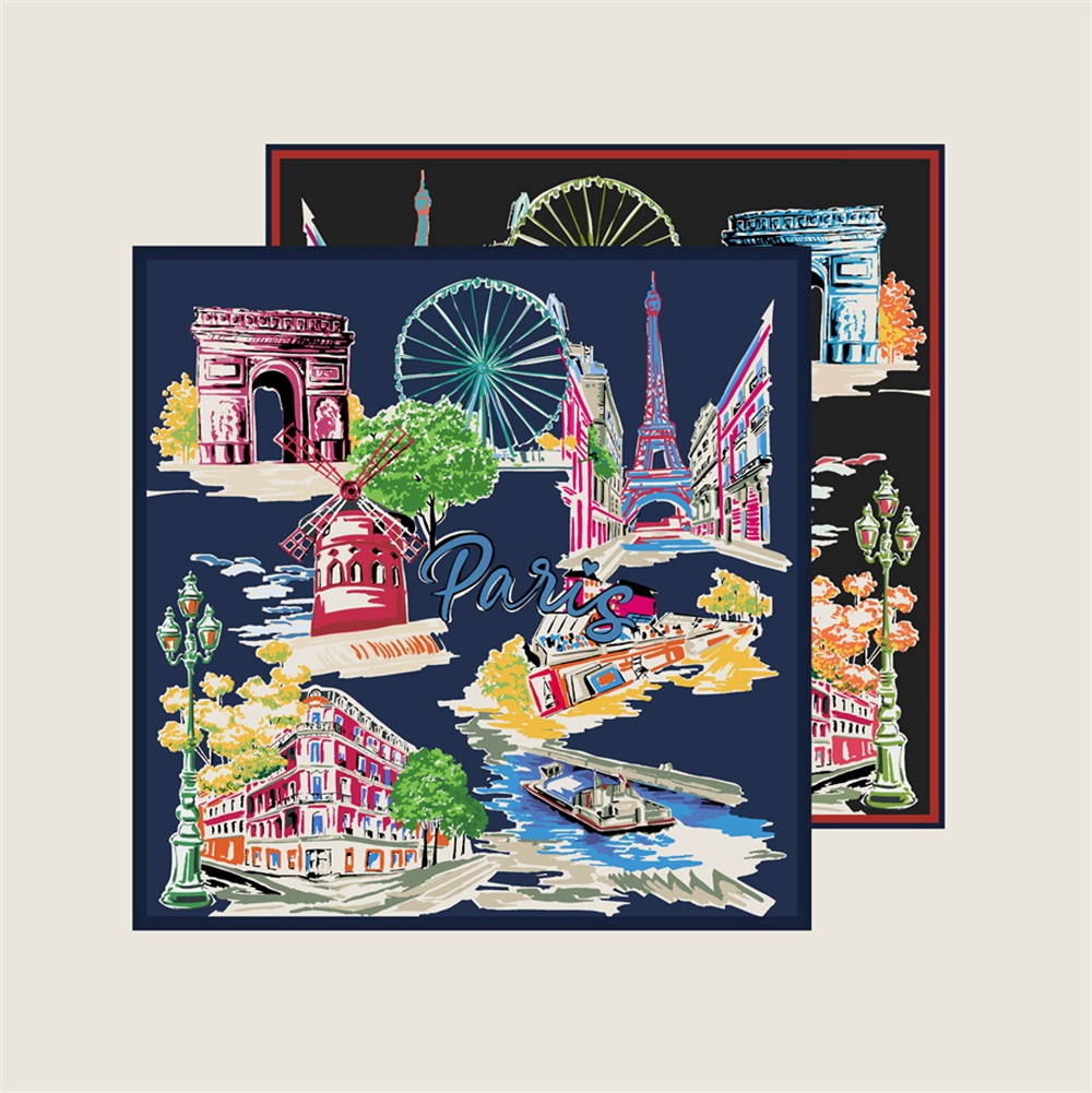 90CM Seidenschal für Damen, Do – Silk Scarf Square Bewertung und Preis