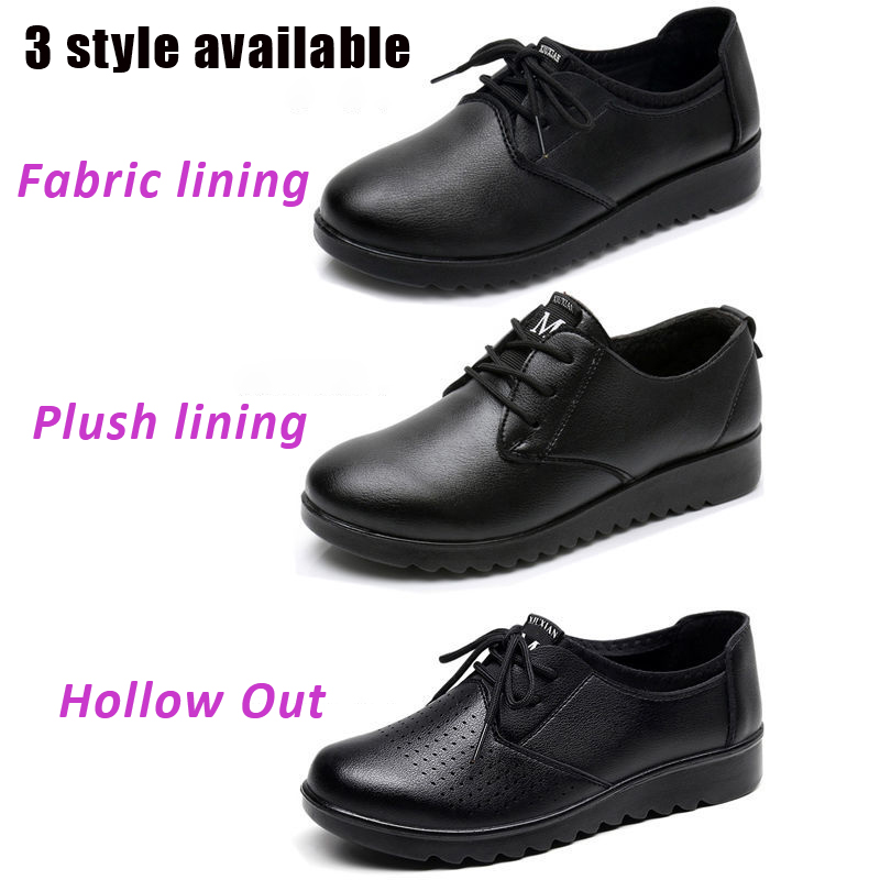 Solide schwarze Oxford-Schuhe  – Women Kitchen Accessories Bewertung und Preis