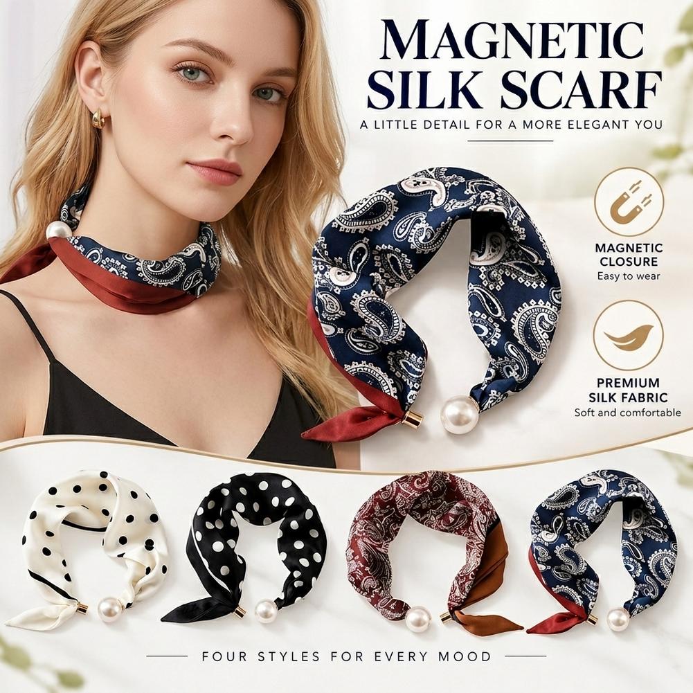 Seidenschal mit Perlenschnalle – Silk Scarf Square Bewertung und Preis