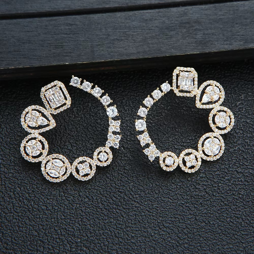 Luxus Runde Stud Ohrringe Für  – Women Accessories Dubai Bewertung und Preis