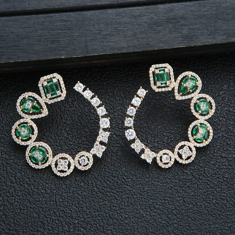 Luxus Runde Stud Ohrringe Für  – Women Accessories Dubai Bewertung und Preis