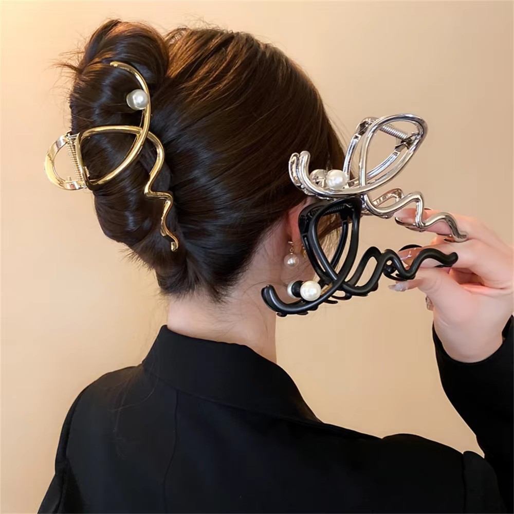 Große Wellen-Perlen-Haarnadel  – Women Accessories Sale Bewertung und Preis
