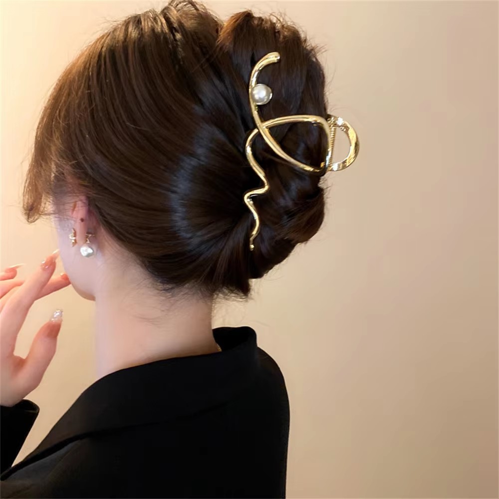 Große Wellen-Perlen-Haarnadel  – Women Accessories Sale Bewertung und Preis