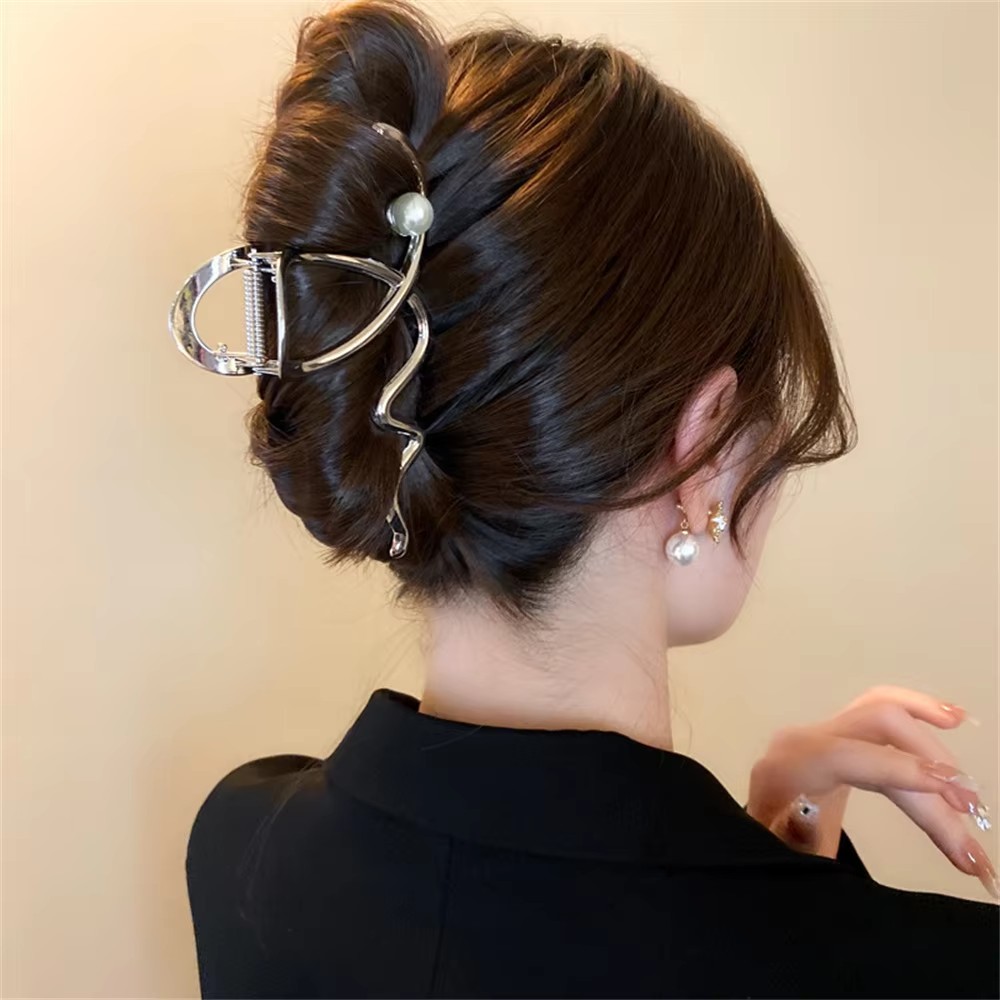 Große Wellen-Perlen-Haarnadel  – Women Accessories Sale Bewertung und Preis