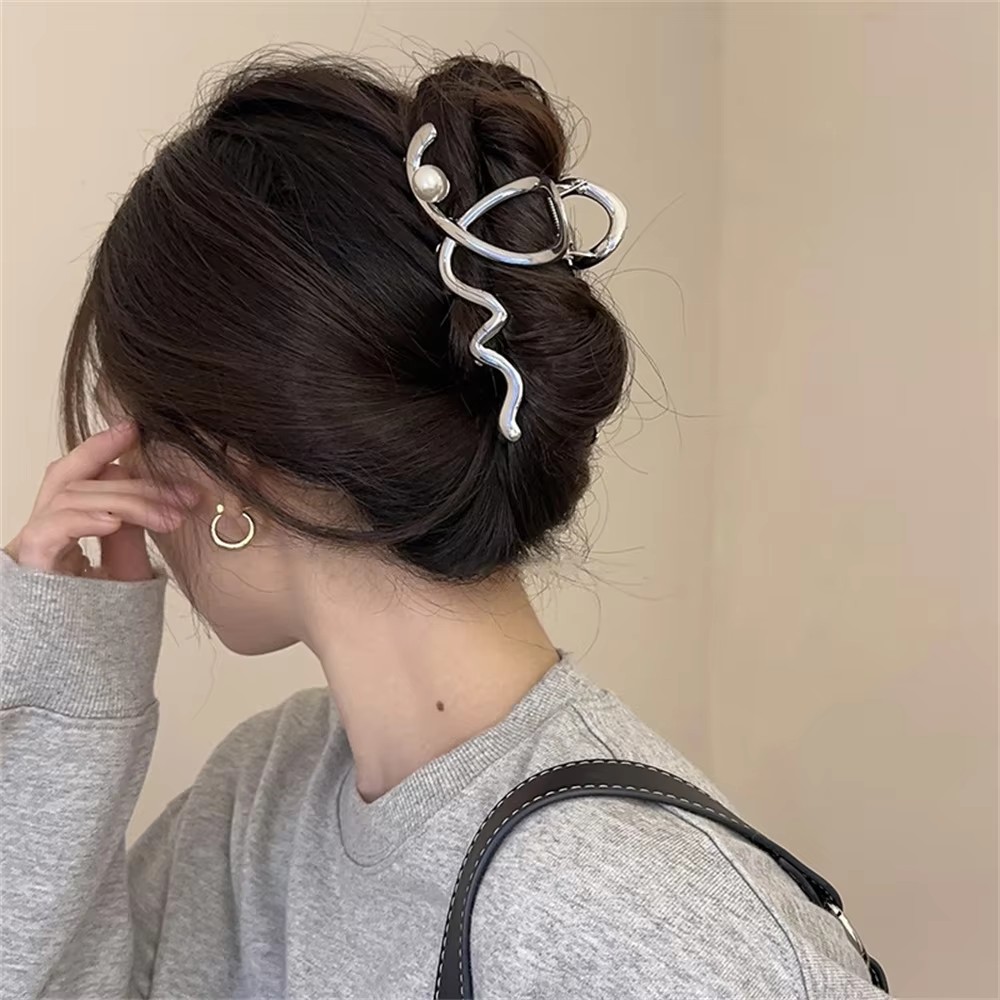 Große Wellen-Perlen-Haarnadel  – Women Accessories Sale Bewertung und Preis
