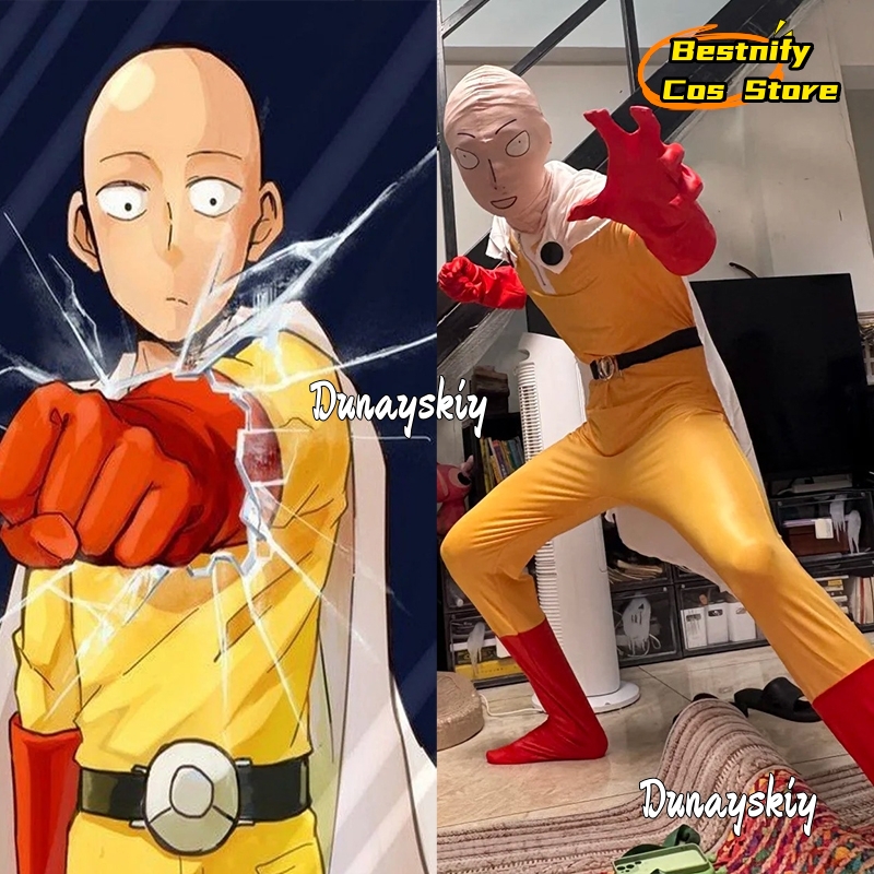Saitama MAN Cosplay Jumpsuit K – Women'S Red Accessories Bewertung und Preis